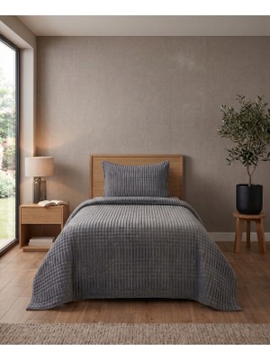 Branna Home Puffy Line 2 Parça Tek Battaniye Seti
