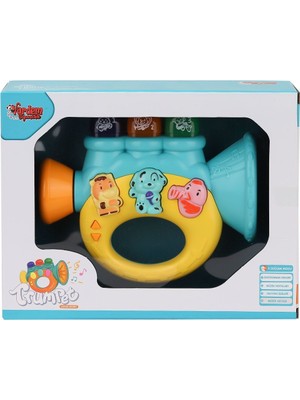 JLG-855-37A Işıklı ve Müzikli Trompet Bebek Pianosu -Vardem Oyuncak
