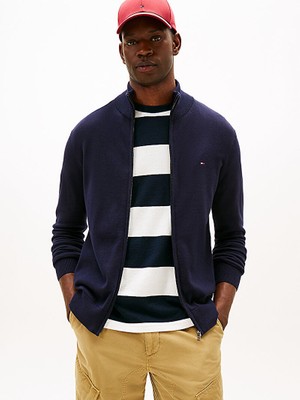 Tommy Hilfiger Tommy Hılfıger Erkek Marka Logolu Günlük Kullanıma Uygun Lacivert T-Shirt MW0MW36517 Dw5