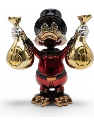 Greenmall Billionaire Duck Dekoratif Ördek Biblo – Kırmızı 40 cm