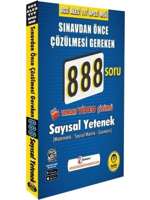 Tasarı Dgs Ales Video Çözümlü 888 Sayısal Soru Bankası
