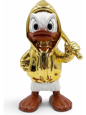 Greenmall Ducky Duck Dekoratif Ördek Biblo (Büyük) – Altın 57 cm