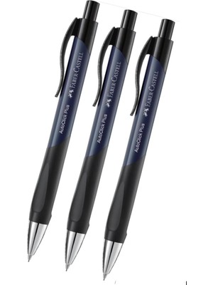 Faber-Castell Faber Castell Auto Click Plus Versatil Kalem 0.7 3 Adet Mavi Autoclick