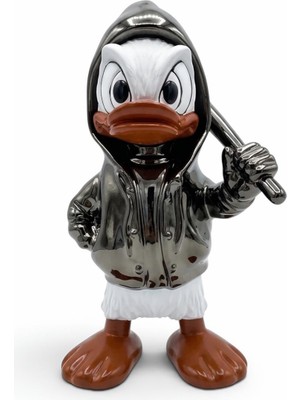 Greenmall Ducky Duck Dekoratif Ördek Biblo (Büyük) – Antrasit 57 cm