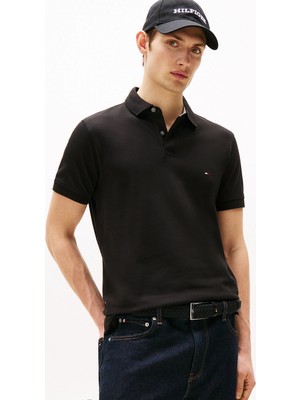 Tommy Hilfiger Polo Yaka Siyah Erkek T-Shirt