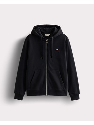 Ellesse Fermuarlı Kapüşonlu Erkek Sweatshirt 5WM2581-BK