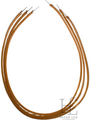 Hazar Led 3 Volt 255MM Esnek LED Filament Mor Retro Tungsten Filament 3 Adet