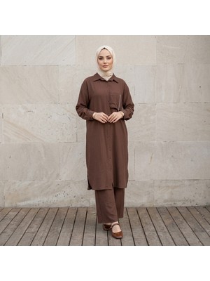 Ellovia Uzun Tunik Pantolon Takım (Tesettüre Uygun)
