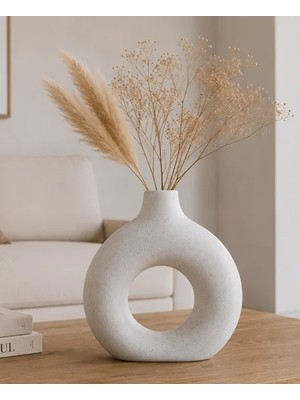 Arow Luna Blanco Seramik Vazo 120*50*145 mm