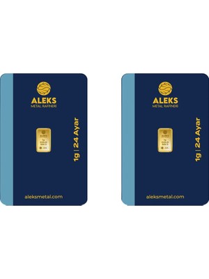 AgaKulche 24 Ayar 2 Adet 1 gr 995 AMR Külçe Altın
