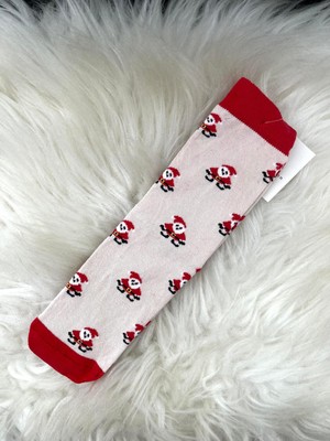Dream Butik Yılbaşı Temalı Bej Noel Baba Çorap