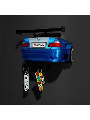 Magicland Bmw M3 Gtr Tasarım Anahtarlık Askısı - Duvara Monte Dekoratif Anahtarlık