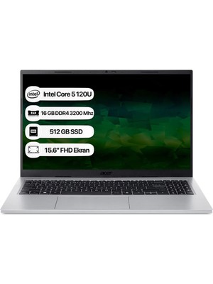 ACER Aspire Go NX.JRREY.001 Intel Core 5 120U 16GB 512GB W11H 15.6" FHD Taşınabilir Bilgisayar
