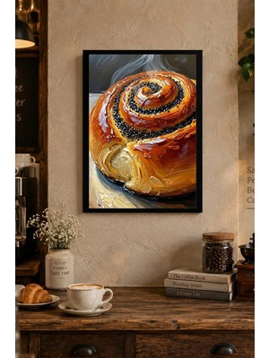 Onyx Lab Onyxlab Spiral Hamur Desenli Dekoratif Mdf Tablo, Çerçeve Görünümlü Ahşap Poster