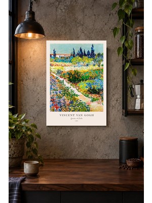 Onyx Lab Onyxlab Renkli Kır Manzarası Desenli Dekoratif Mdf Tablo, Çerçeve Görünümlü Ahşap Poster