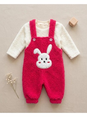 Bebesimo Kız Bebek   Ayıcık Nakışlı 2'li Badili Slopet Takım 6 Ay 9 Ay 12 Ay 18 Ay 24 Ay Erkek Bebek Takım Pamuklu Yenidoğan Bebek Tulum