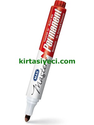 Mas 6406 Permanent Marker Yuvarlak Uç Kirmizi Adet