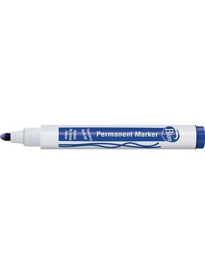 Mas 9177 Bion Permanent Marker Kesik Uç Mavi Adet
