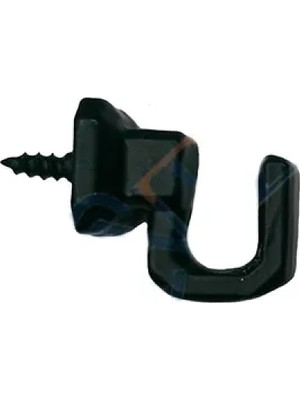 Pileli Store Vidalı Kanca, Askı Küçük - 15X18MM, Siyah - 1 Adet