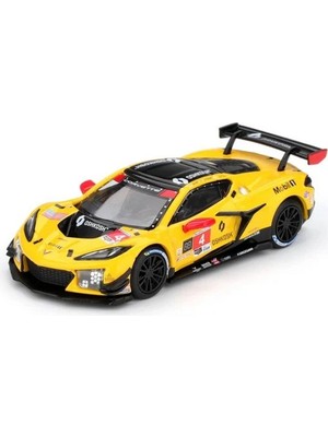 Genel Tedarik Diecast 1/64 Ölçek Chevrolet Corvette Z06 Gt3.r #4 Daytona 24 Saat Yarış Arabası Modeli BX-313327