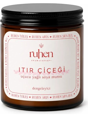 Ruhen Aromatherapy Itır Çiçeği Soyalı Mum