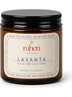 Ruhen Aromatherapy Lavanta Soyalı Mum