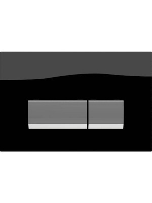 Bocchı - Vivente Cam-Metal Yatay Kumanda Paneli Siyah - Outlet - 8200-0105-