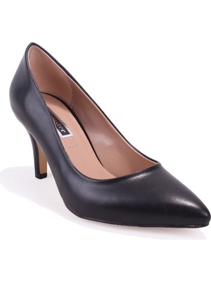Dagoster DZA07-388412 Siyah Stiletto Topuklu Kadın Ayakkabı