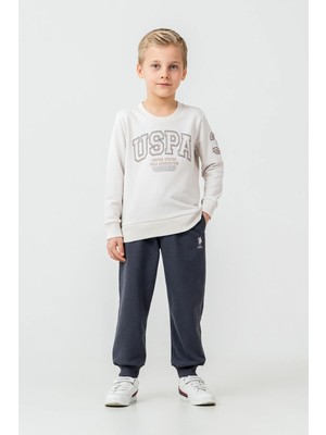 U.s. Polo Assn Erkek Çocuk Baskılı Uzun Kol Eşofman Takımı Taş