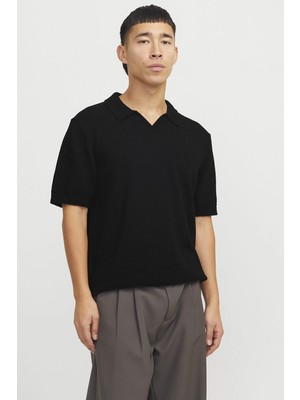 Jack & Jones Jack&jones Erkek Polo Yaka Tişört 12272274 Black