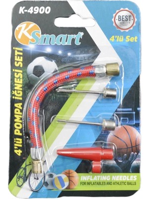 Bezos 4'li Top Şişirme Iğnesi Seti