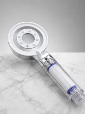 Epilons Mineral Taşlı Filtreli Duş Başlığı Güçlü Su Basınçlı Banyo Başlığı