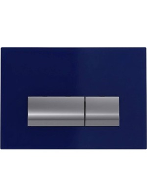 Bocchı - Vivente Cam Safir Mavi Yatay Kumanda Paneli - Outlet - 8200-000-