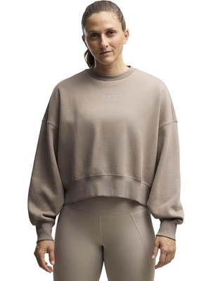 P529249 Puma x Hyrox W Heavyweıght Crew Kadın Sweatshirt Bej