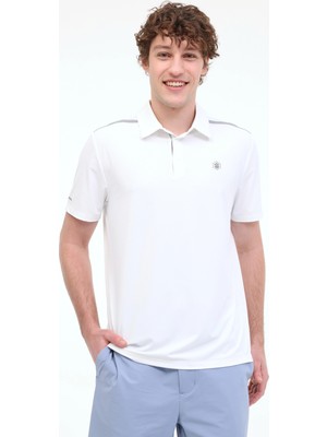 Lumberjack Erkek Polo Yaka Tişört Crıs 12ELG7003 Beyaz