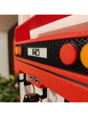 Magicland Ferrari F40 Tasarım Duvar Anahtarlık Askısı - Dekoratif Anahtar Tutucu