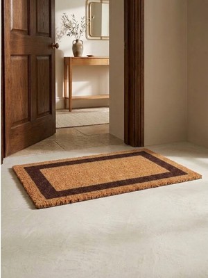 Tiritoğlu Home 50 x 90 cm Kahverengi Koko Paspas Kaymaz Taban Kapı Önü Iç/dış Mekan