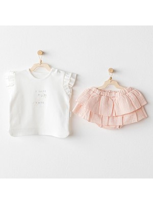 Andywawa Kız Bebek Takım 2 Pcs Set Love Family AC25522