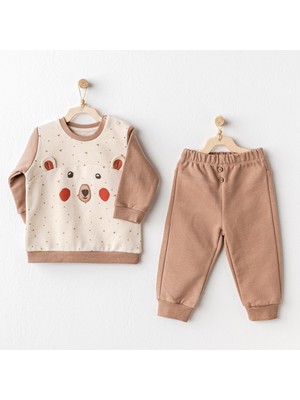 Andywawa Erkek Bebek Takım 2'li Set Adventurous Bear AC25026