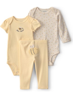 Layette Kız Bebek 3'lü Set CTR-1V253810