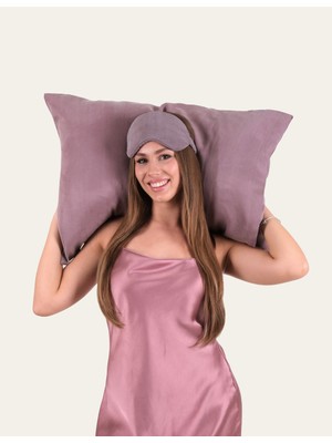 Hedie Nara Rosy %100 Cupro Vegan İpek Yastık Kılıfı - Anti Aging Cilt ve Saç Bakımı 50x70 cm