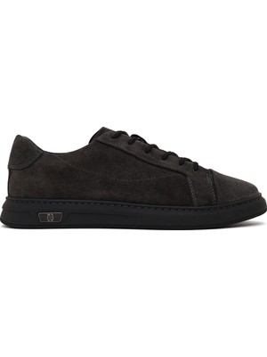 Derimod Erkek Antrasit Bağcıklı Süet Deri Sneaker WM660015DS