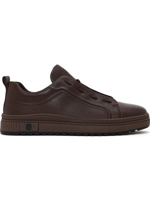 Derimod Erkek Kahverengi Bağcıklı Deri Sneaker WM680046DV