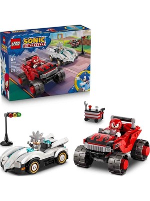 Mercan Terlik Çanta 77118 LEGO Sonic Silverın Arabası, Knucklesın Canavar Kamyonuna Karşı 378 Parça