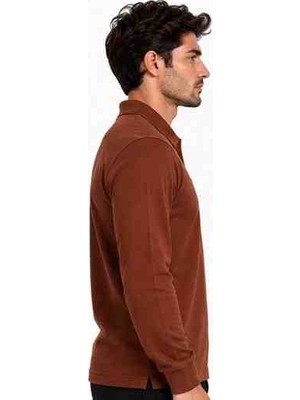 Lacoste  Polo  Çıtçıt  Kapama  Dar Kesim  Kiremit Uzun  Kol