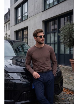 Buratti Pamuklu Bisiklet Yaka Basic Sweat Erkek Sweat 59050742