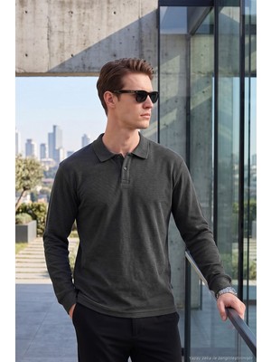 Buratti Pamuklu Düğmeli Polo Yaka Sweat Erkek Polo Yaka Sweat 5905838