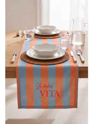 La Dolce Vita Baskılı Runner 40X140 cm