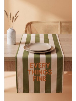 Everythings Fine Baskılı Runner 40X140 cm