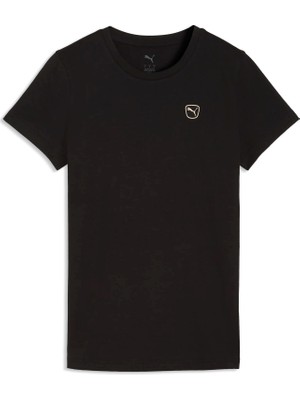 Puma Kadın / Kız Siyah Puma Ess Elevated Tee Siyah Kadın T-Shirt